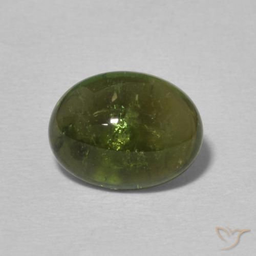 1.75ct Naturel Vert moyen Tourmaline, ovale, Transparent