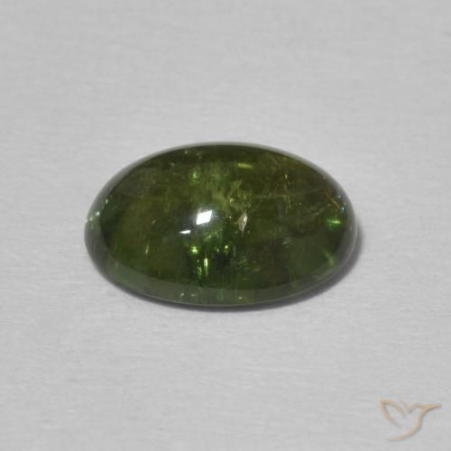 Tourmaline Vert moyen naturelle ovale, 1.75 ct, Transparent