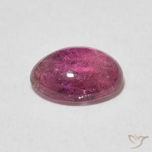 Tourmaline Punch aux fruits rouge naturelle ovale, 1.26 ct, Transparent