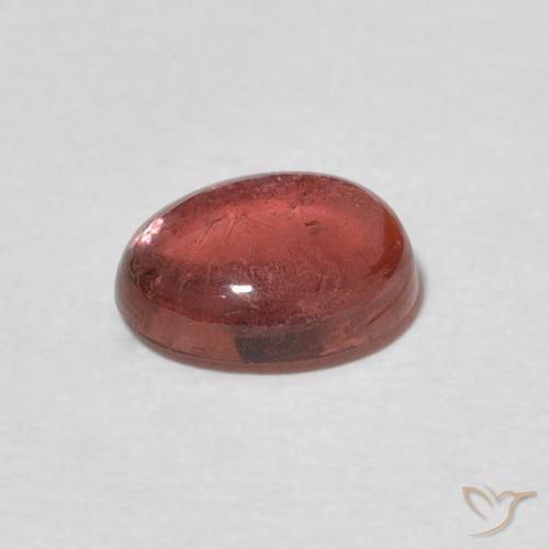 Tourmaline Rose framboise naturelle ovale, 1.37 ct, Transparent