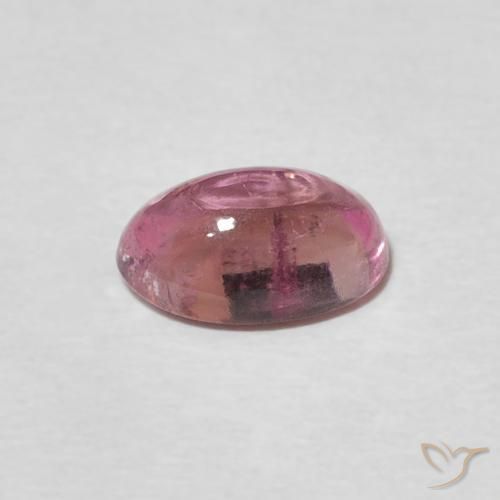 Tourmaline Rose vif naturelle ovale, 1.15 ct, Transparent