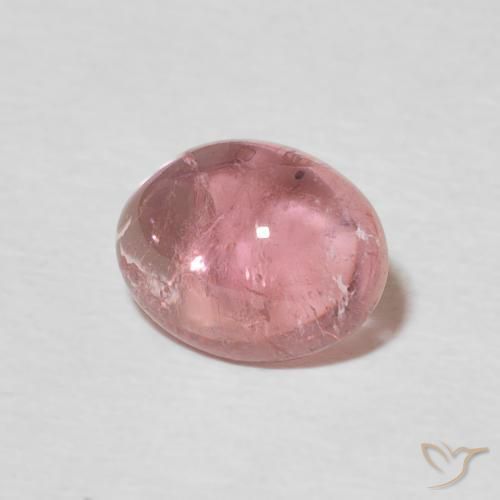 Tourmaline Rose bubblegum naturelle ovale, 1.31 ct, Transparent