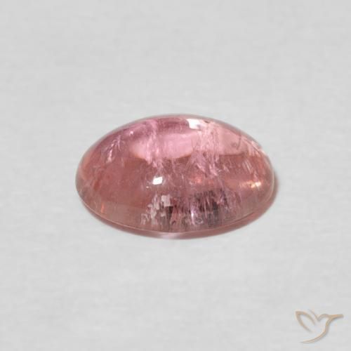 Tourmaline Rose bubblegum naturelle ovale, 1.31 ct, Transparent