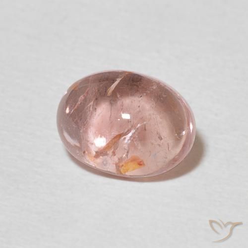 Tourmaline Rose clair naturelle ovale, 1.40 ct, Transparent