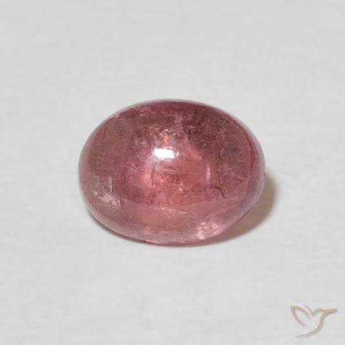 1.37ct Naturel Medium Dark-Pink Tourmaline, ovale, Transparent