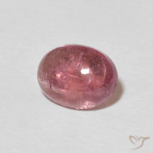 Tourmaline Medium Dark-Pink naturelle ovale, 1.37 ct, Transparent