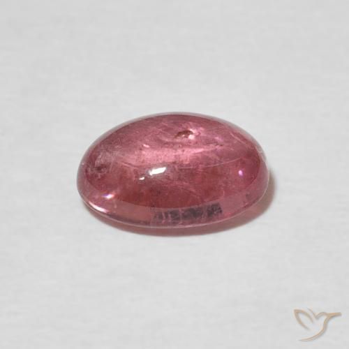 Tourmaline Rouge violacé naturelle ovale, 1.33 ct, Transparent