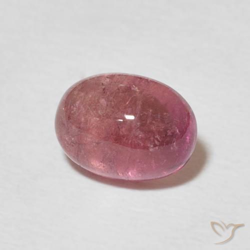 Tourmaline Orange rose naturelle ovale, 1.69 ct, Transparent