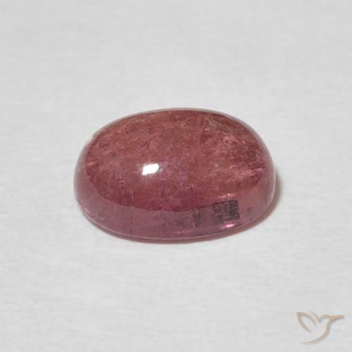 Tourmaline Orange rose naturelle ovale, 1.69 ct, Transparent