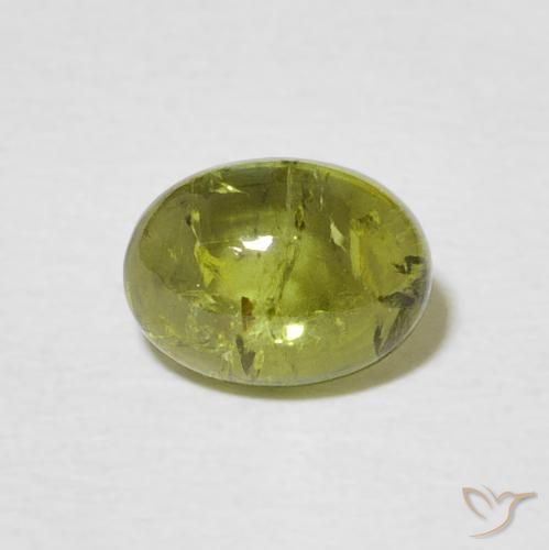 1.41ct Naturel Vert terreux léger Tourmaline, ovale, Transparent