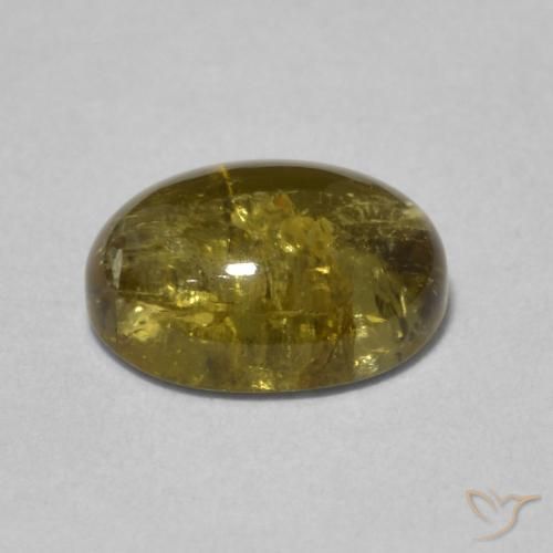 Tourmaline Doré naturelle ovale, 1.63 ct, Transparent