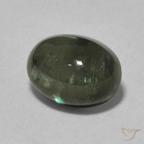 Tourmaline Forêt verte naturelle ovale, 2.24 ct, Transparent