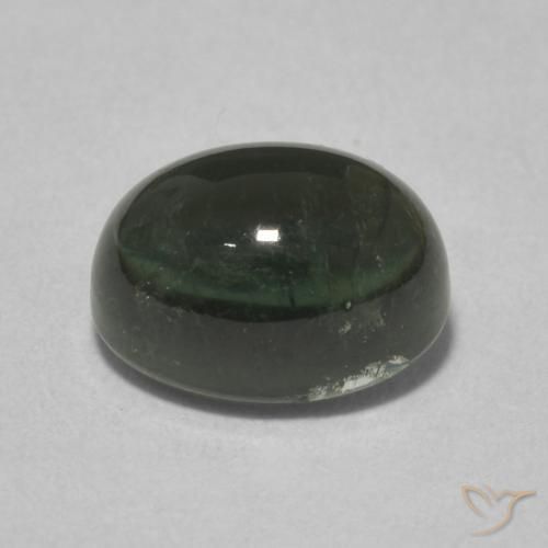 Tourmaline Forêt verte naturelle ovale, 2.24 ct, Transparent