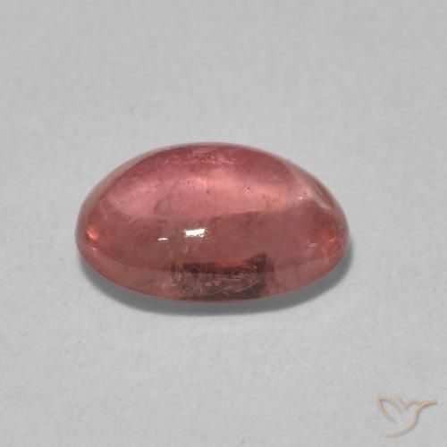 Tourmaline Punch aux fruits rouge naturelle ovale, 1.23 ct, Transparent