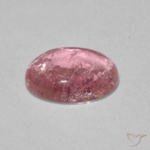 Tourmaline Ton rose bubblegum naturelle ovale, 1.12 ct, Transparent
