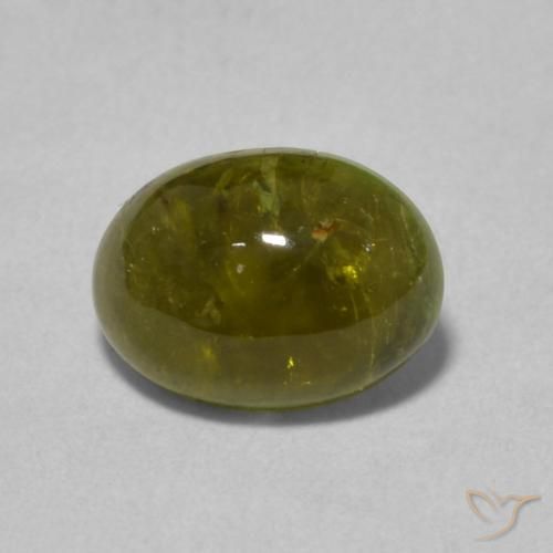 1.31ct Naturel Vert foncé Tourmaline, ovale, Transparent