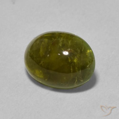 Tourmaline Vert foncé naturelle ovale, 1.31 ct, Transparent