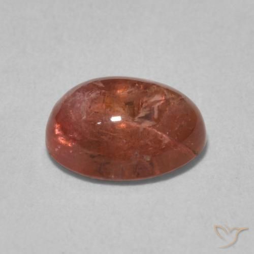 Tourmaline Orange rougeâtre naturelle ovale, 1.50 ct, Transparent