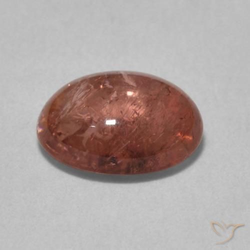 Tourmaline Rouge moyen naturelle ovale, 1.59 ct, Transparent