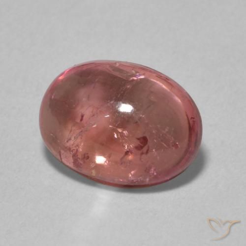 Tourmaline Rose foncé naturelle ovale, 1.57 ct, Transparent