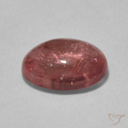 Tourmaline Rose foncé naturelle ovale, 1.57 ct, Transparent