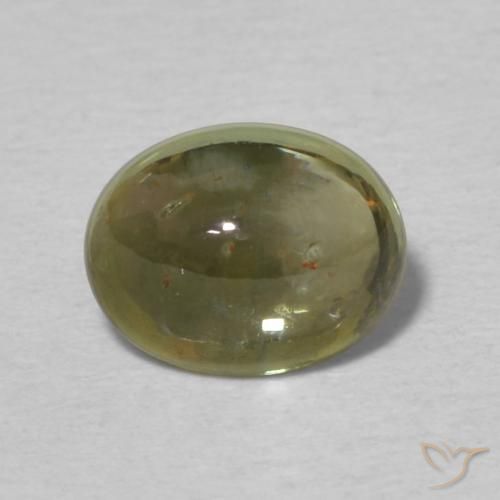 1.16ct Naturel Vert brunâtre Tourmaline, ovale, Transparent