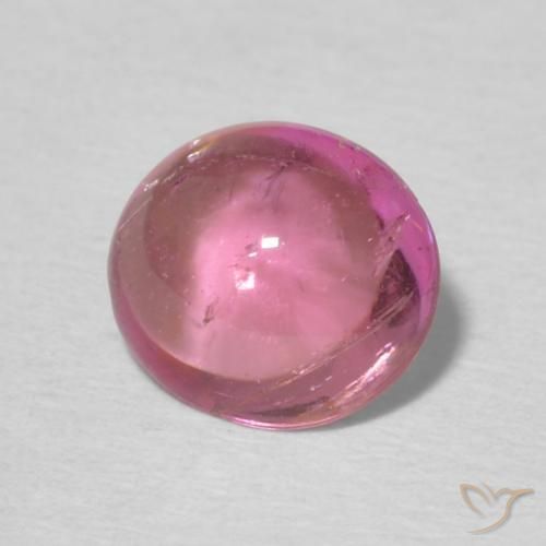 Tourmaline Rose bubblegum naturelle ovale, 0.92 ct, Transparent