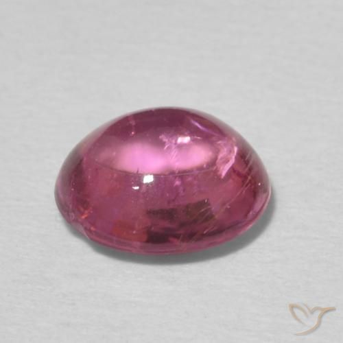 Tourmaline Rose bubblegum naturelle ovale, 0.92 ct, Transparent