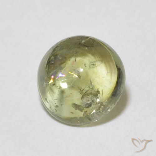 Tourmaline Vert jaunâtre naturelle Tour, 1.33 ct, Transparent