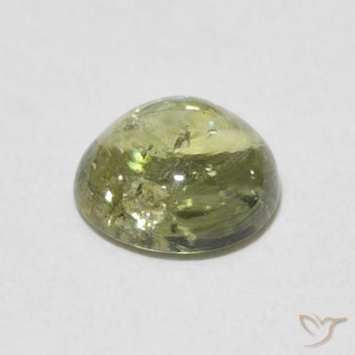 Tourmaline Vert jaunâtre naturelle Tour, 1.33 ct, Transparent