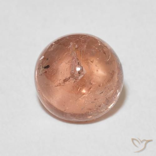 1.60ct Naturel Rose orangé léger Tourmaline, Tour, Transparent