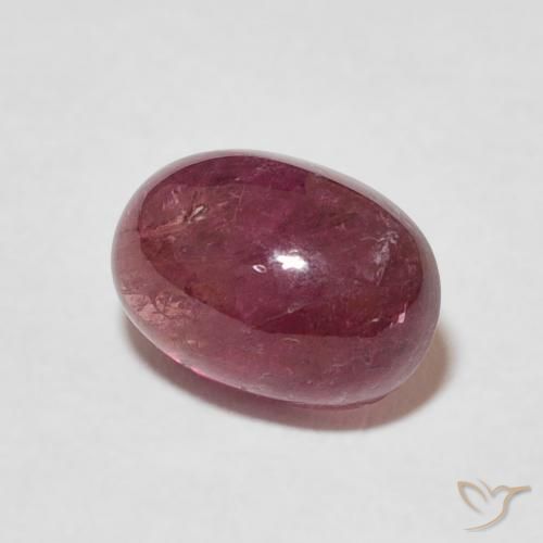 Tourmaline Rouge moyen naturelle ovale, 2.61 ct, Transparent