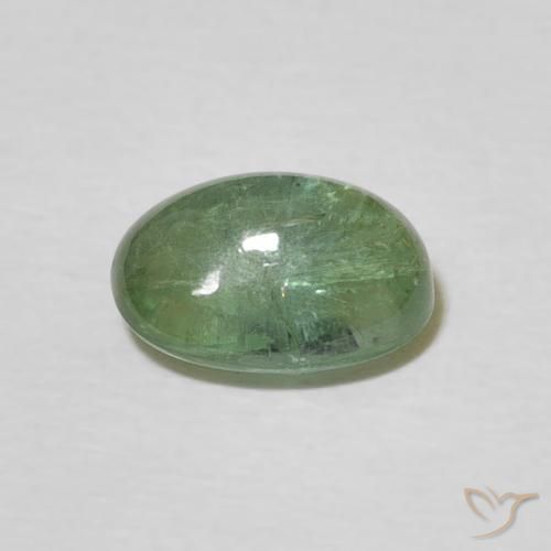 Tourmaline Vert chaud naturelle ovale, 1.74 ct, Transparent