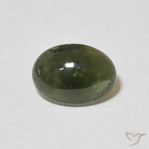 1.16ct Naturel Vert foncé Tourmaline, ovale, Transparent