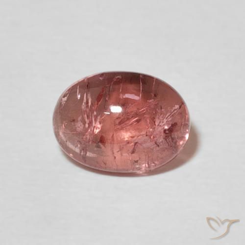 1.29ct Naturel Rose framboise Tourmaline, ovale, Transparent