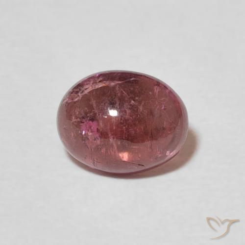 1.29ct Naturel Rouge cerise violacé Tourmaline, ovale, Transparent