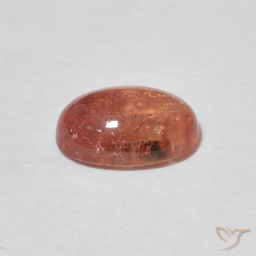 Tourmaline Rose framboise naturelle ovale, 1.26 ct, Transparent