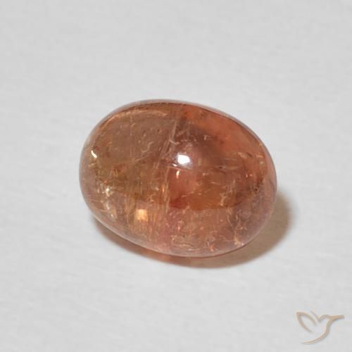 Tourmaline Rose rougeâtre naturelle ovale, 1.84 ct, Transparent