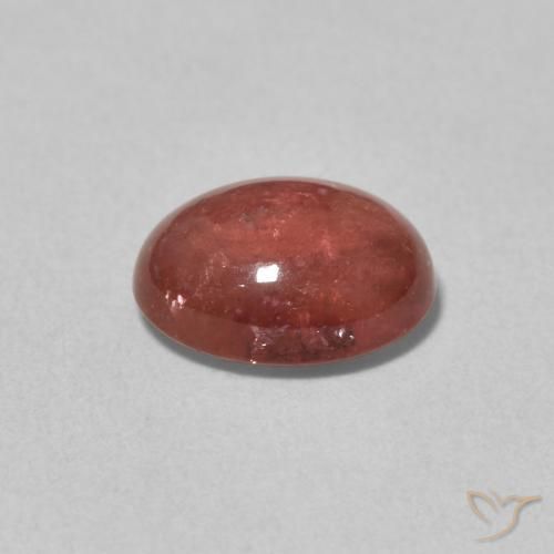 Tourmaline Rose framboise naturelle ovale, 2.08 ct, Transparent