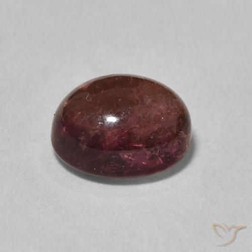 Tourmaline Vin rouge naturelle ovale, 3.01 ct, Transparent