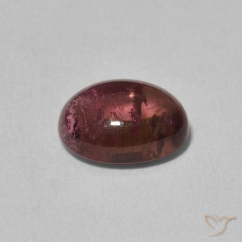 Tourmaline Vin rouge profond naturelle ovale, 2.19 ct, Transparent