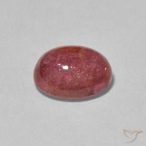 Tourmaline Rose framboise naturelle ovale, 2.39 ct, Transparent