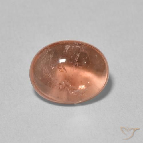 1.89ct Naturel Rose orangé Tourmaline, ovale, Transparent