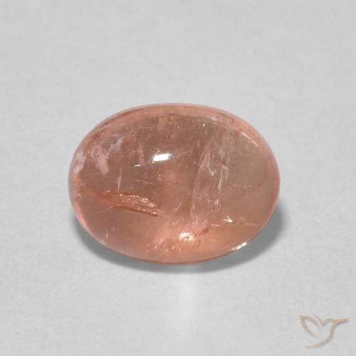 1.59ct Naturel Rose pamplemousse Tourmaline, ovale, Transparent
