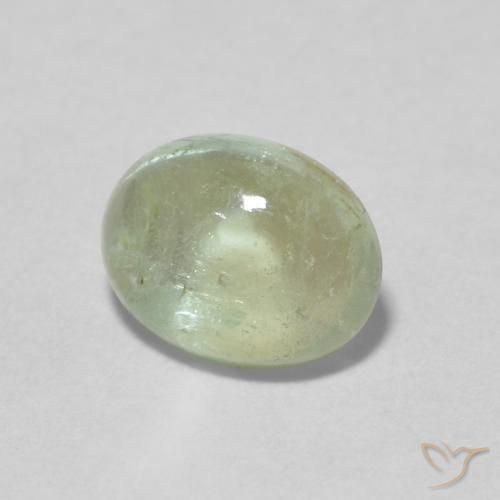 Tourmaline Vert clair naturelle ovale, 1.52 ct, Transparent