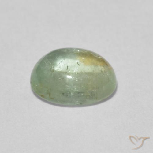 Tourmaline Vert clair naturelle ovale, 1.52 ct, Transparent