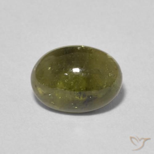 1.48ct Naturel Vert foncé Tourmaline, ovale, Transparent