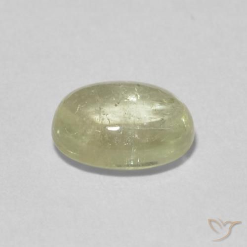 Tourmaline Jaune pâle naturelle ovale, 1.62 ct, Transparent