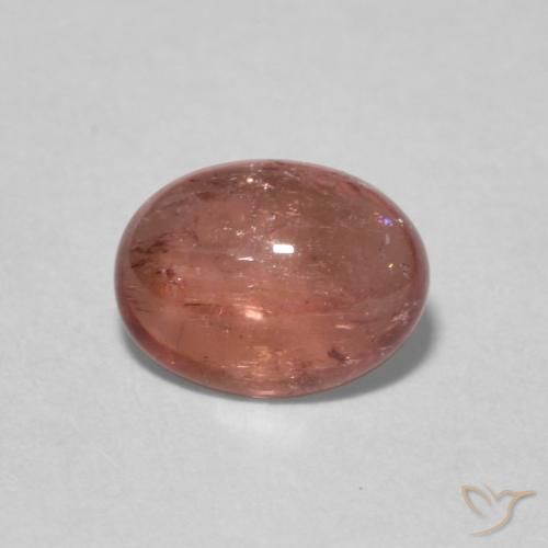 1.28ct Naturel Medium Dark-Pink Tourmaline, ovale, Transparent