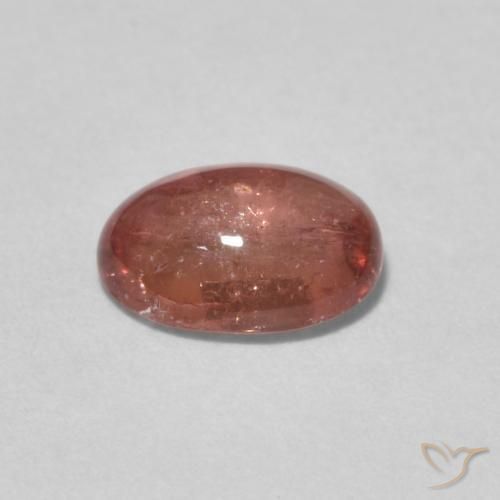 Tourmaline Medium Dark-Pink naturelle ovale, 1.28 ct, Transparent
